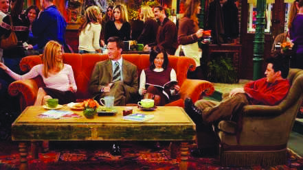 Rachel, Chanlder, Mocnica, and Joey bond over coffee and help each other with the problems life throws at them at their local coffee shop, Central Perk.