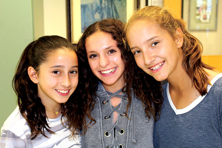 Sofia Polumbo, Sophie Aflalo, and Sophia Sarrazin from Mr. Deitch’s C section social studies class.