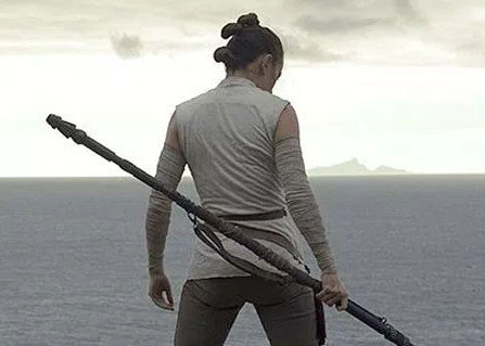  In “Star Wars VIII: The Last Jedi,” Rey, played by Daisy Ridley, continues to develop her powers to battle the New Order. 