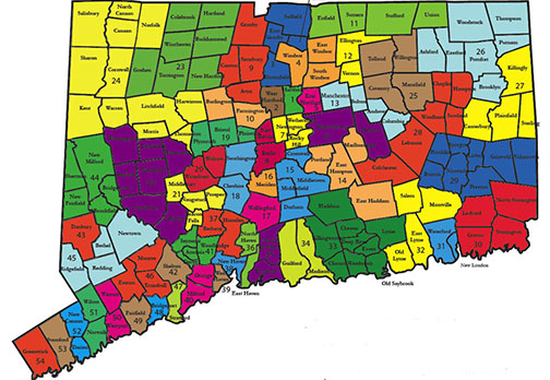 The new combined districts if bills are adopted