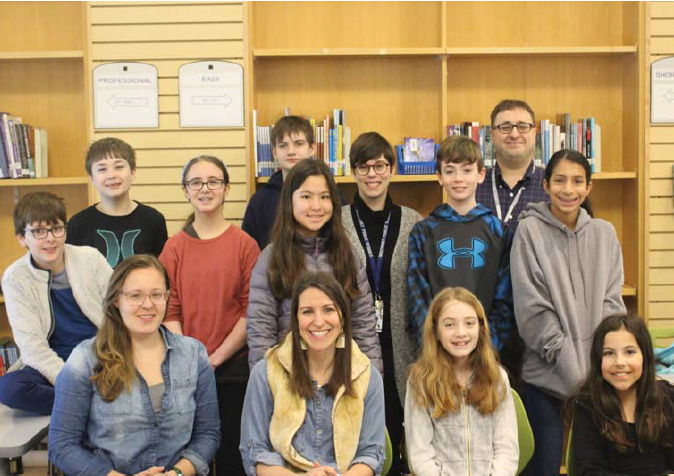 The BMS students and teachers who make up the Eco Squad.  The club meets in the LMS at 7:30 Wednesday mornings.