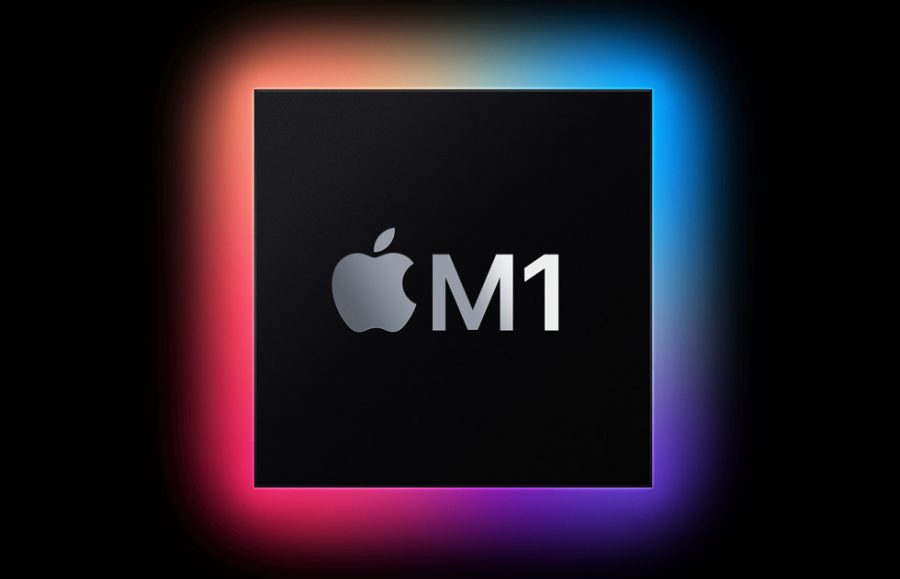The brand new Apple M1 processor, taken from Apples website