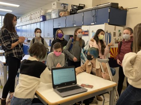 In 2022, 60 percent of teenagers reported experiencing some form of cyberbullying.  Kindness Club meets every Wednesday during lunch to talk about this issue.